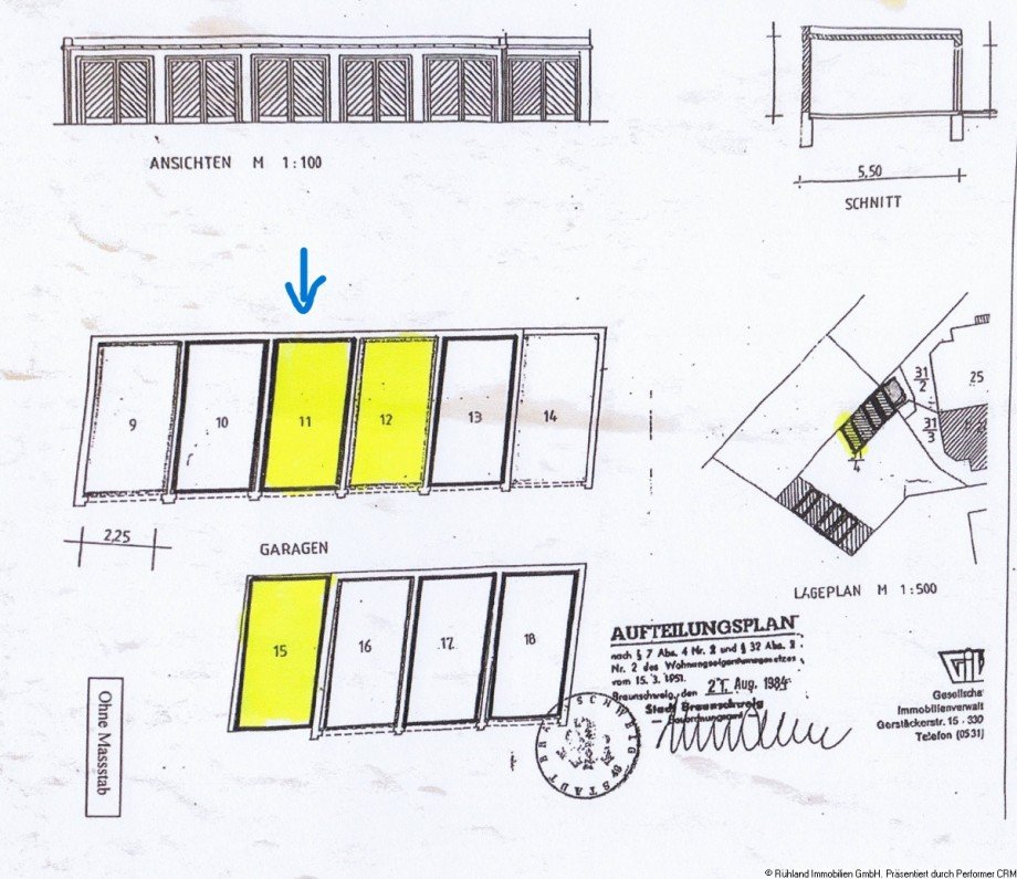 Garagenplan 11 Sonstiges Braunschweig
